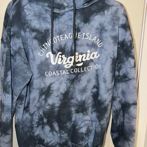 Chincoteague Island Virginia Coastal Collection Tie-Dye Hoodie